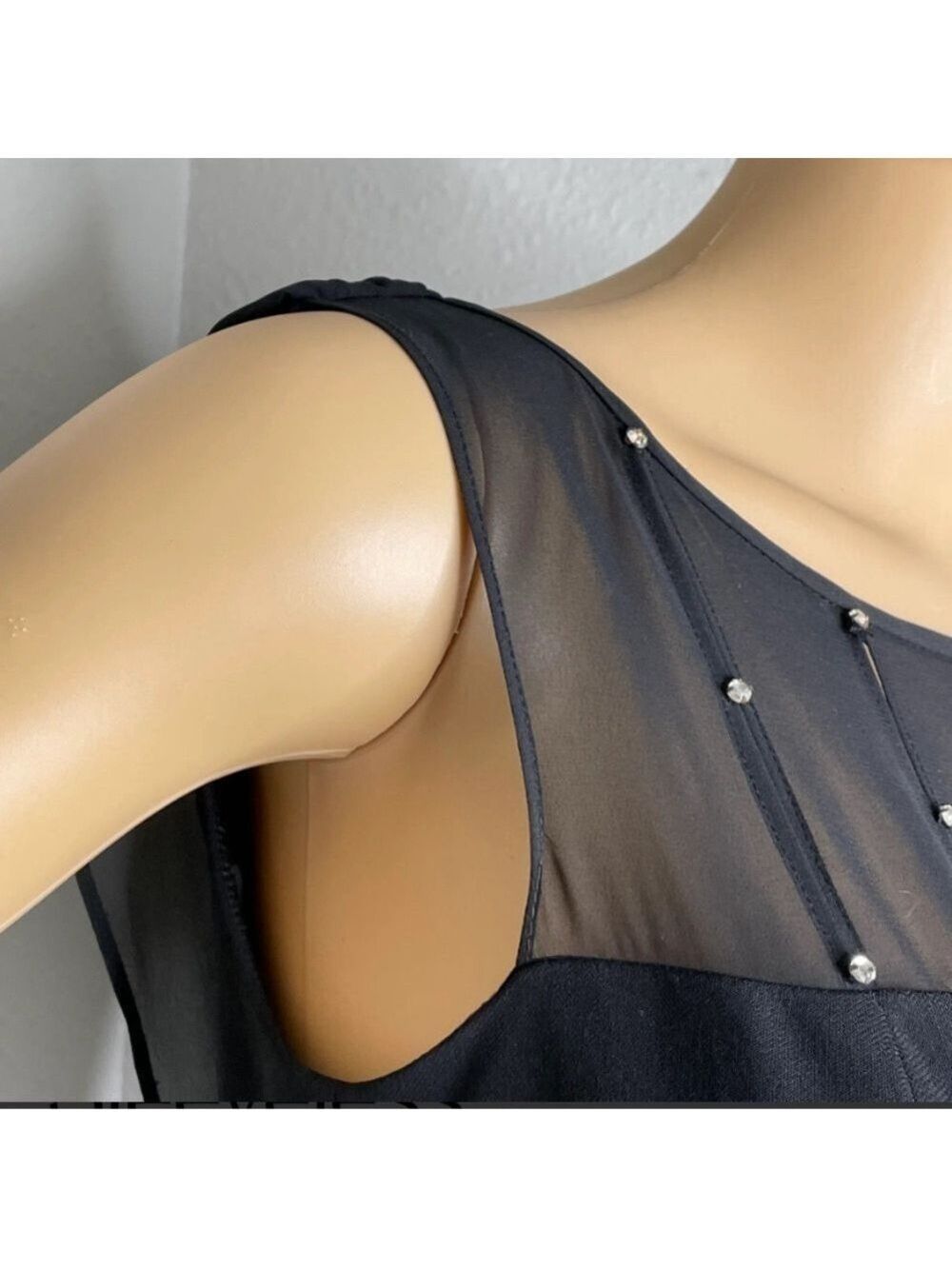 Jones Wear-NWT size 16 sheer w/sequin front, chiffon drape back. New w/tags!